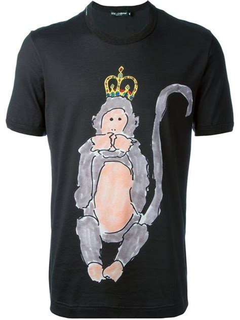 dolce gabbana monkey t shirt|Dolce & Gabbana Wise Monkey T.